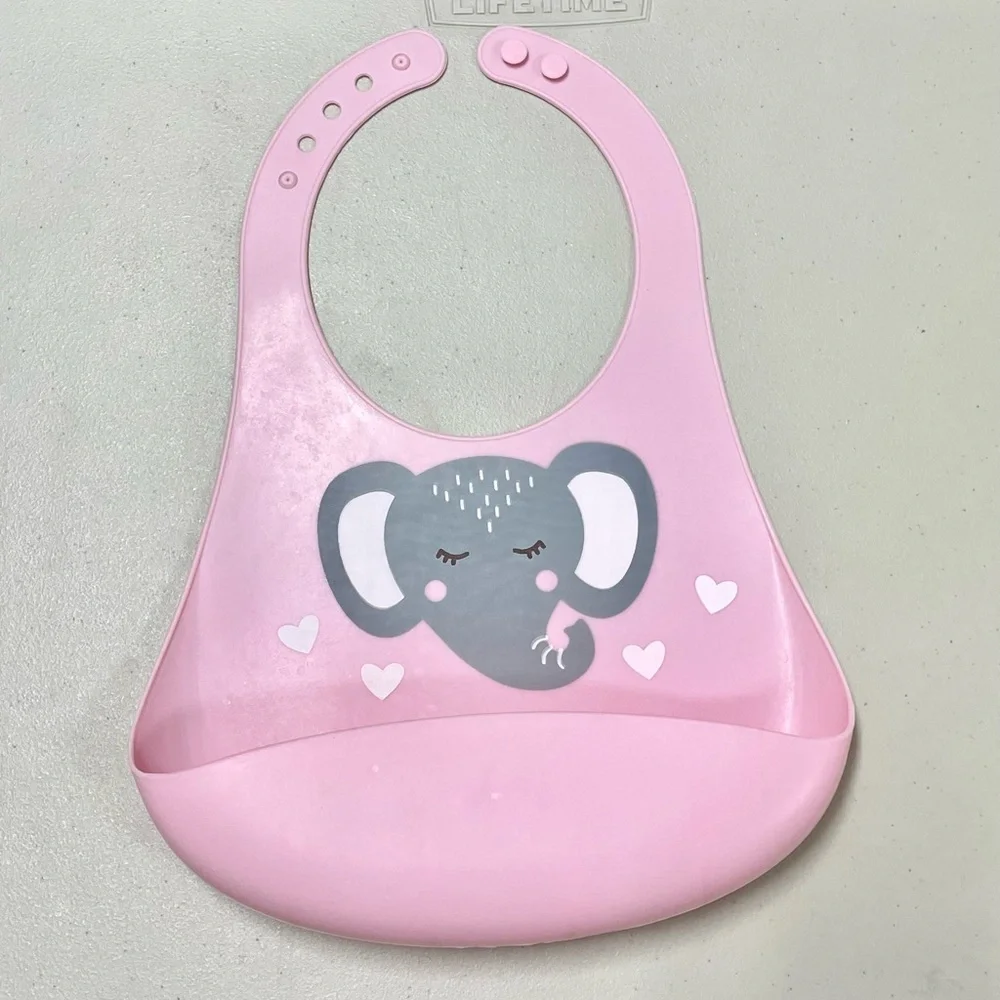Silicone Scoop Bibs 2 Pack Elephant Hearts Designs